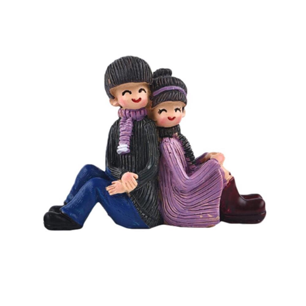 Креативные парные украшения из смолы для влюбленных, микропейзаж из мха, домашнее и садовое свадебное украшение random