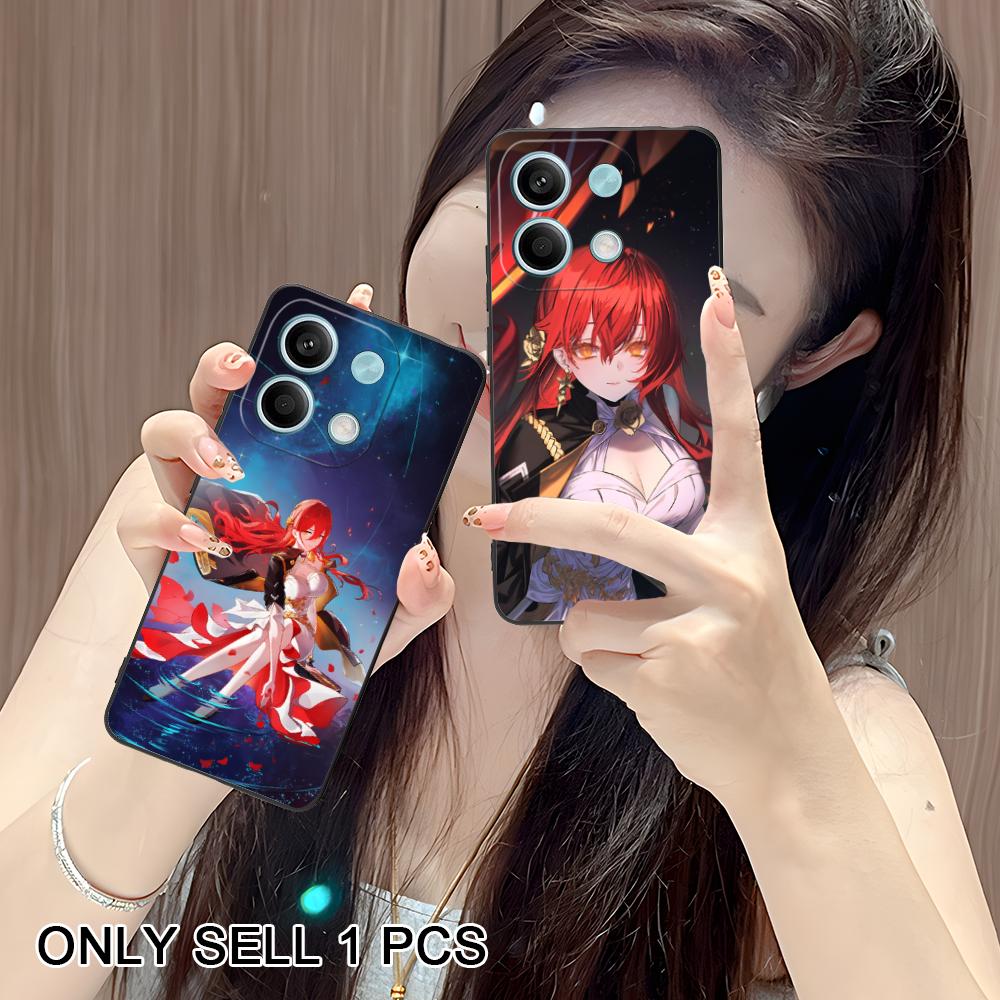 HSR Himeko Mattes TPU-Handyhülle für POCO F8 F7 F6 F5 F4 F3 F2 Pro GT C75 C71 C65 C61 C40 Pro Ultra Buntes Cover