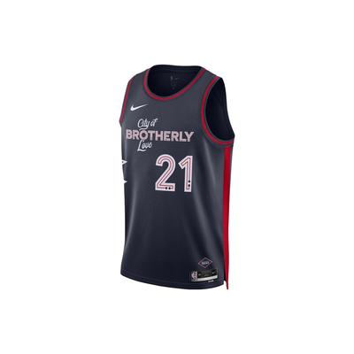 Dri-Fit NBA Swingman Joel Embiid Philadelphia 76Ers City Edition 2023/24 Jersey Zwart Heren Streetwear DX8515-420