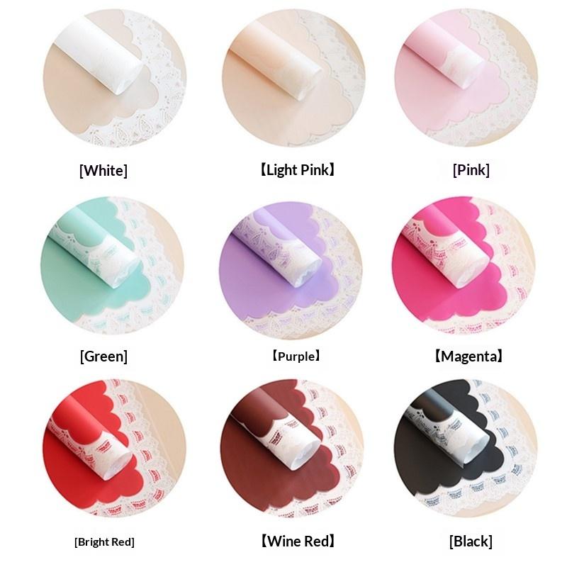 20Sheets Durable Flower Gift Wrapping Paper Waterproof Plastic Ideal for DIY Bouquets and Events