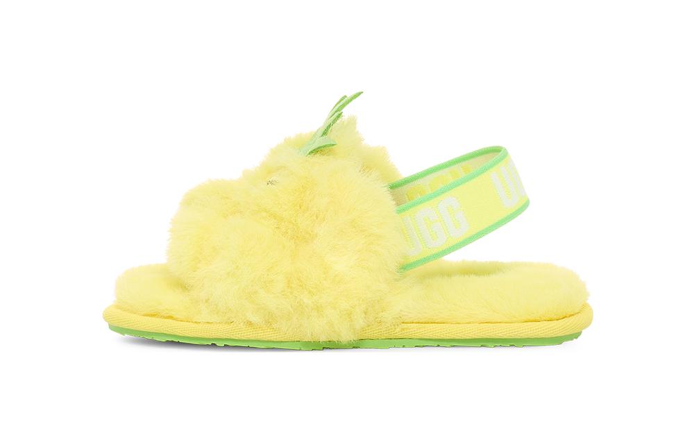 UGG Abrasion Resistant Low top Toddler Shoes Pineapple Yellow Infant And Toddler 1136519T-PNE 26