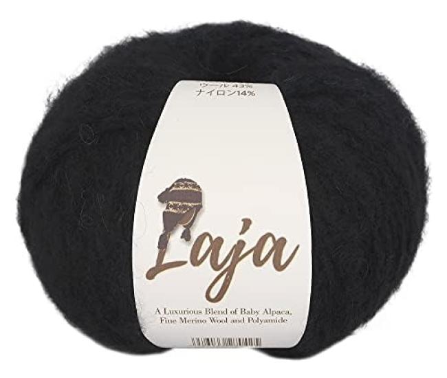 

NASKA Hand Knitted Yarn Raja Extra Thick Type Black 50g 150m Set of 5 Balls COL.FJ1453 Approx. T-3 чёрный