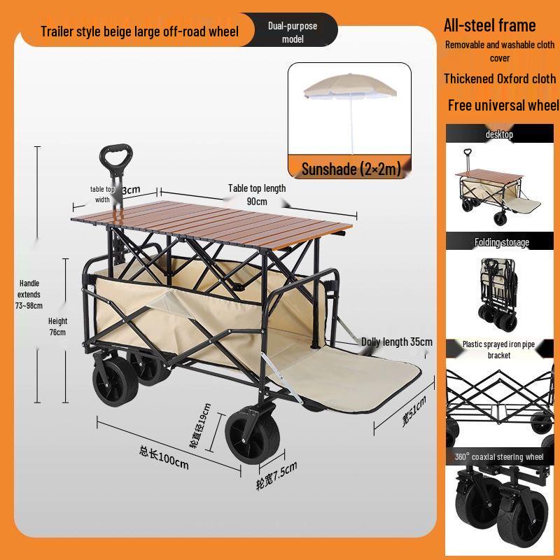 

Folding Camping & Utility Wagon with Canopy