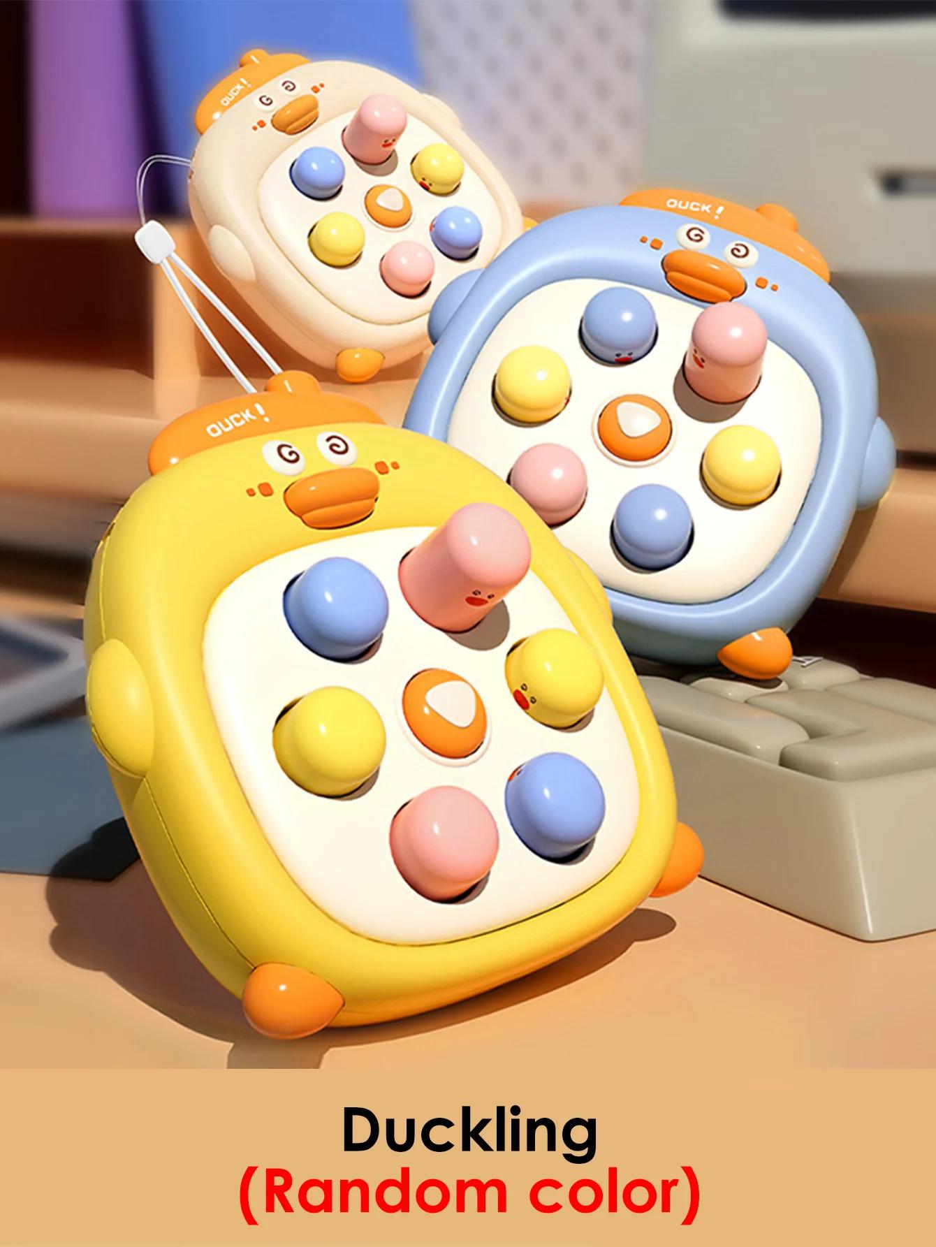 

1Pcs Small Whack A Mole Game Hand Eye Coordination Educational Plaything For Kids Assorted Color Finger Pinch Stress Ease