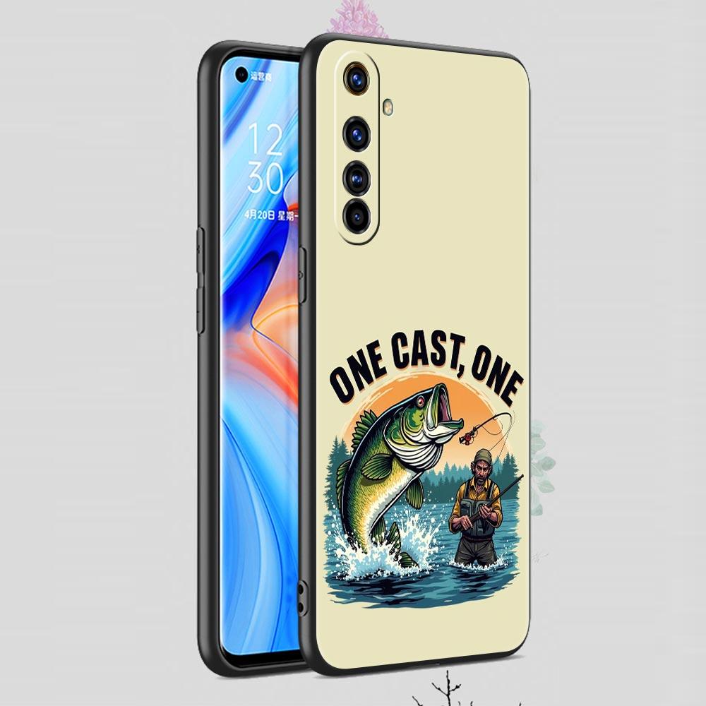 Hunting Fishing Man Soft TPU For Realme 13 12 11 10 9 Pro Plus GT3 GT2 C21 C25 C35 C53 C55 C67 Pro 5G Phone Case Cover Funda Bag