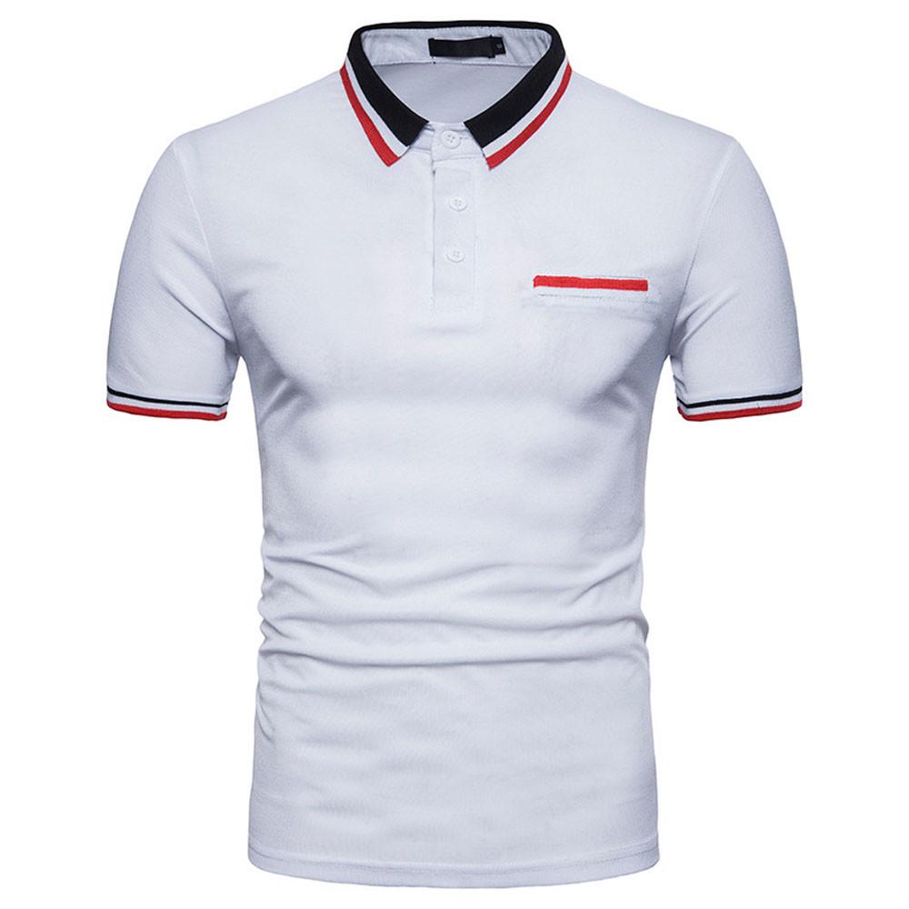 Fashion Personality Men's Summer Casual Slim Short Sleeve T Shirt Top Blouse