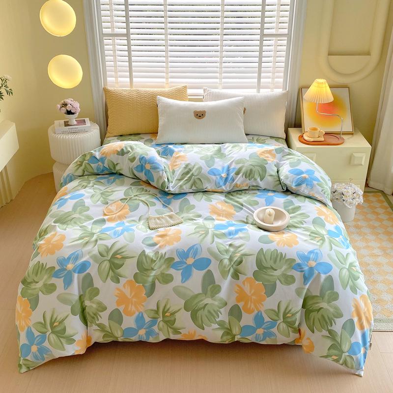 Class A Cotton Duvet Cover: Skin-Friendly & Breathable for Single/Double Beds 150*200cm Single Duvet Cover