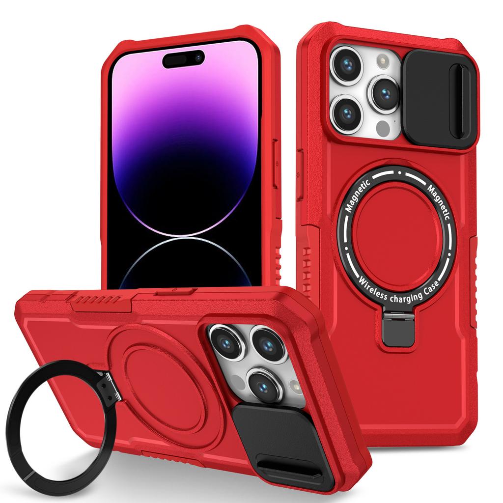 Applicable To the New iPhone 17Pro Magnetic Suction Bracket Anti-drop Mobile Phone Case Apple 13 Window Car Protective Case