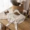 Solid Color Lace Shawl Thin Lace Knitted Shawl Artistic Design Hollow-out Shawl  Ladies Accessory