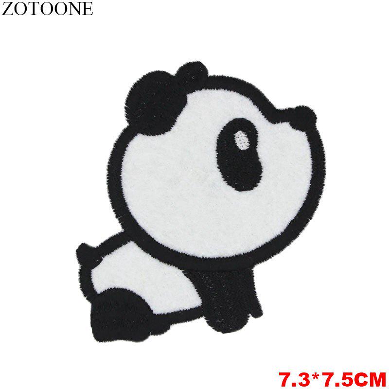 Panda En Árbol Lindo pandas de hierro en apliques Parche