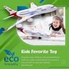 Airplane Toys For Kids, Bump And Go Action, Toddler Toy Plane With Led Flashing Lights And Sounds Fo