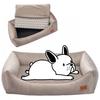 ORTHOPEDIC SOFA for a Small Dog Puppy 70x55x18 Ukory BEIGE