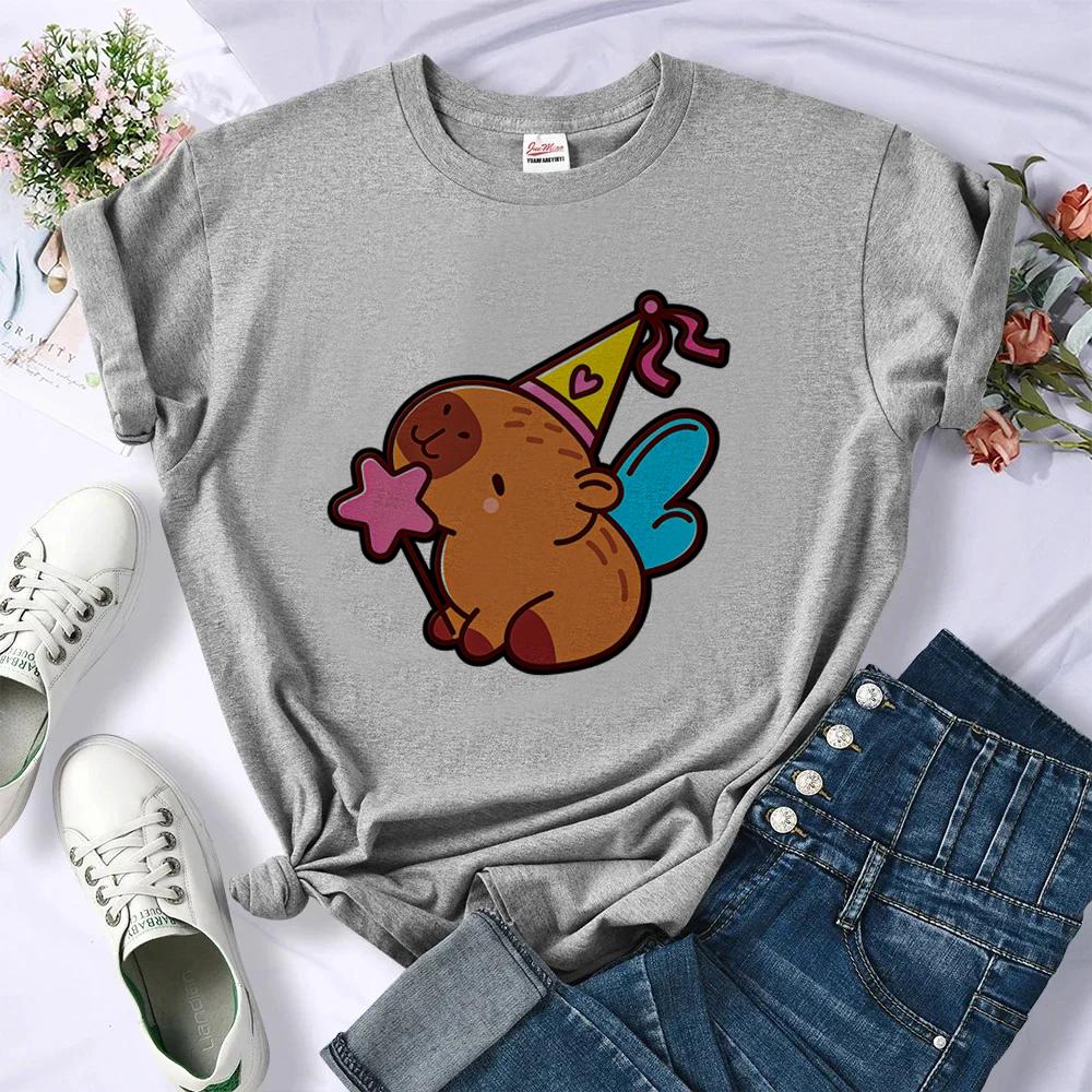 Capybara Tshirt Teen Streetwear Alternative  Aesthetic Cutecore Tshirt Clearance Sales Korean Fashion Party Scene