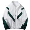Mens Stand Collar Lightweight Windbreaker Jacket Fall 2026 Casual Sporty Outerwear Loose Fit Reflective Trim