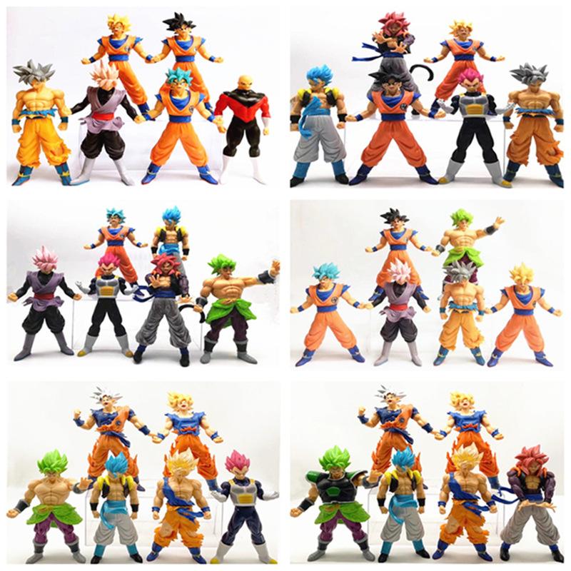 Ball Collectible Dragon Z Figurines 7 Inch Pvc Super Saiyan Goku Vegeta Broly Model Figures