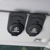 1Pcs Carbon Fiber / Leather Car Glasses Clip ID Card Clamp For Lexus F-SPORT ES RX NX LS UX LM LX GX LC RZ IS CT GS RC HS SC TX