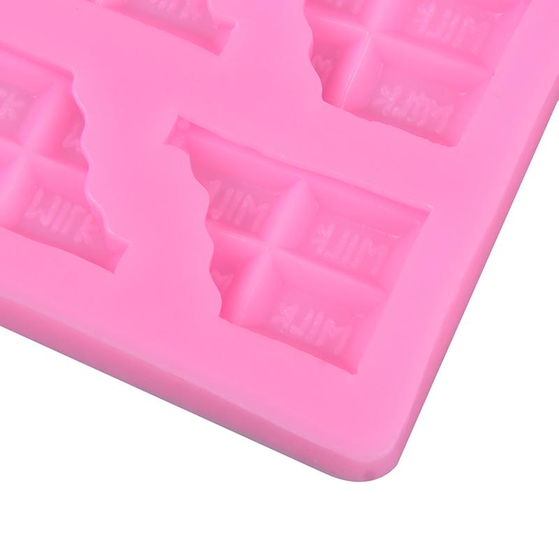 Half Tablets Chocolate Shape Liquid Silicone Fondant Cake Molds Diy Baking Tools