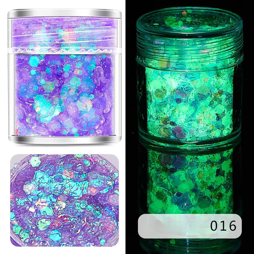 

Люмінесцентні блискітки для тіла, глітер, смола для заливки, DIY епоксидна смола, наповнювач, прикраса для боді-арту, декор для макіяжу, інструмент для краси, косметика