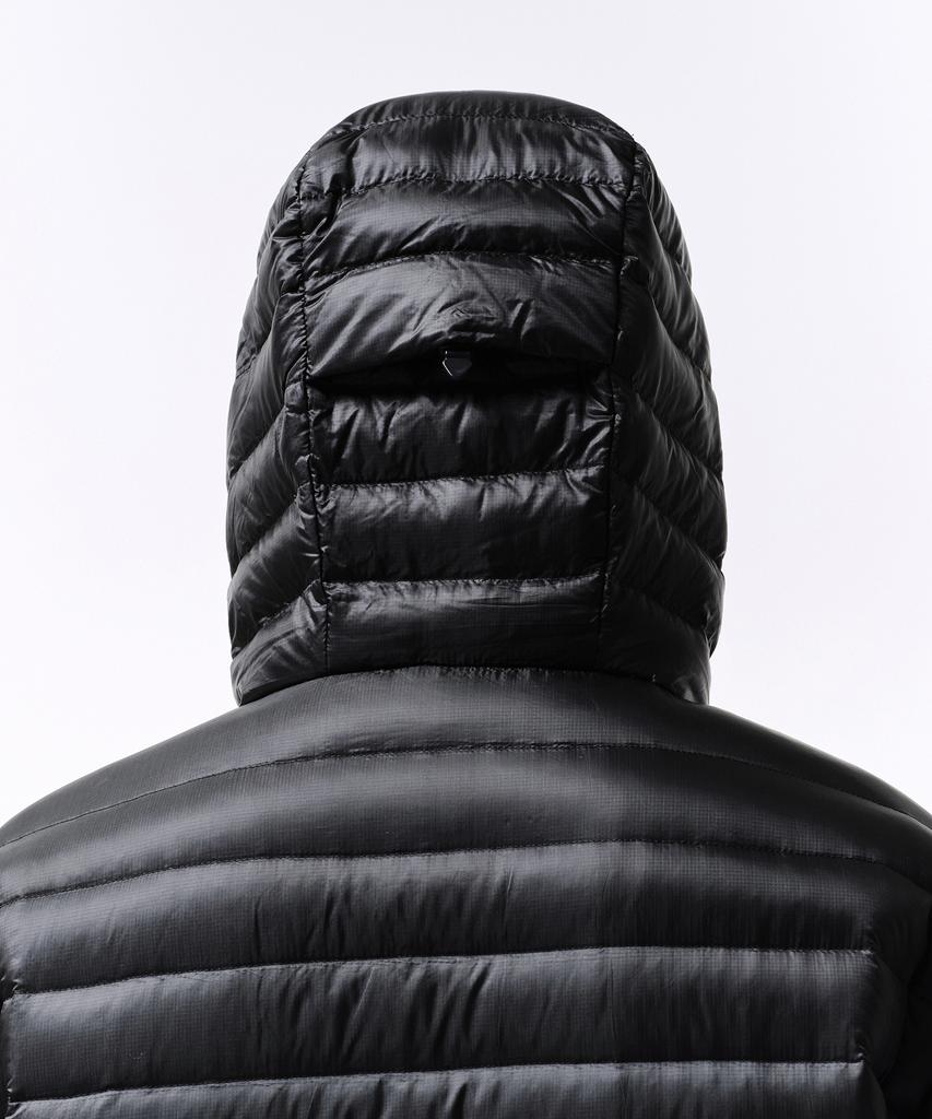 Musinsa Standard [City Leisure] Sheer Ripstop Hooded Light Down Jacket [Black]