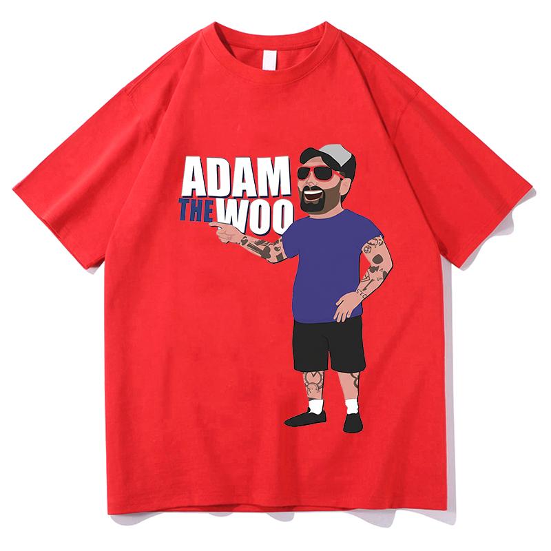 Adam the woo TShirt Hip Hop Pure Cotton Fashion TShirt Short Sleeve Vintage Tshirt Beach Cotton Breathable Oversize Tops Tees