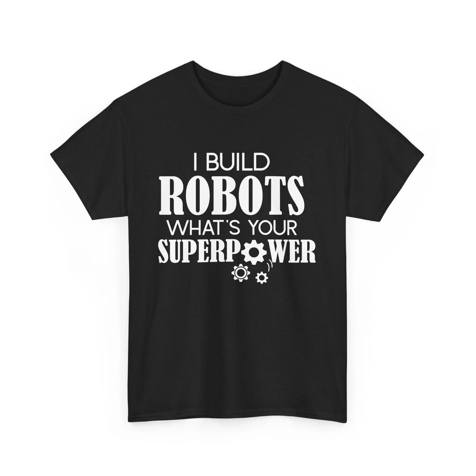 AI Sci-Fi Robot T-Shirt | Cyber Mecha Machine Tee | Futuristic Nerd Engineer S