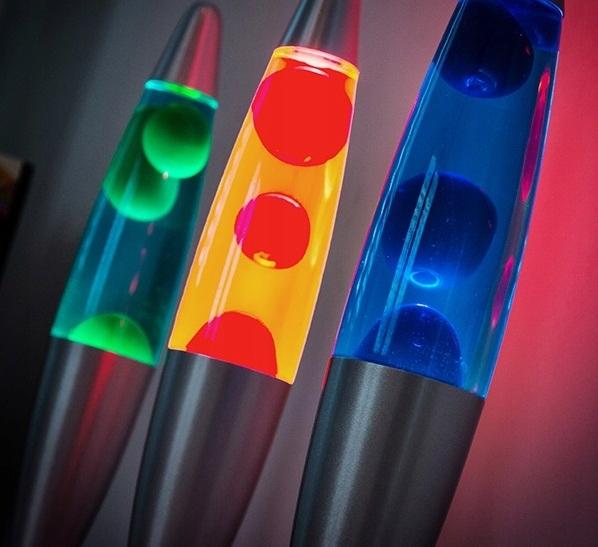 DEKORACYJNA LAMPA MAGMA Z LAWĄ 25W NOCNA ZIELEŃ