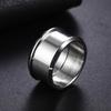 Handgefertigtes Cooles Ring-Set Metall Rohling Ring DIY Schmuck Geschenkherstellung Zubehör Selbstkreation Edelstahlring