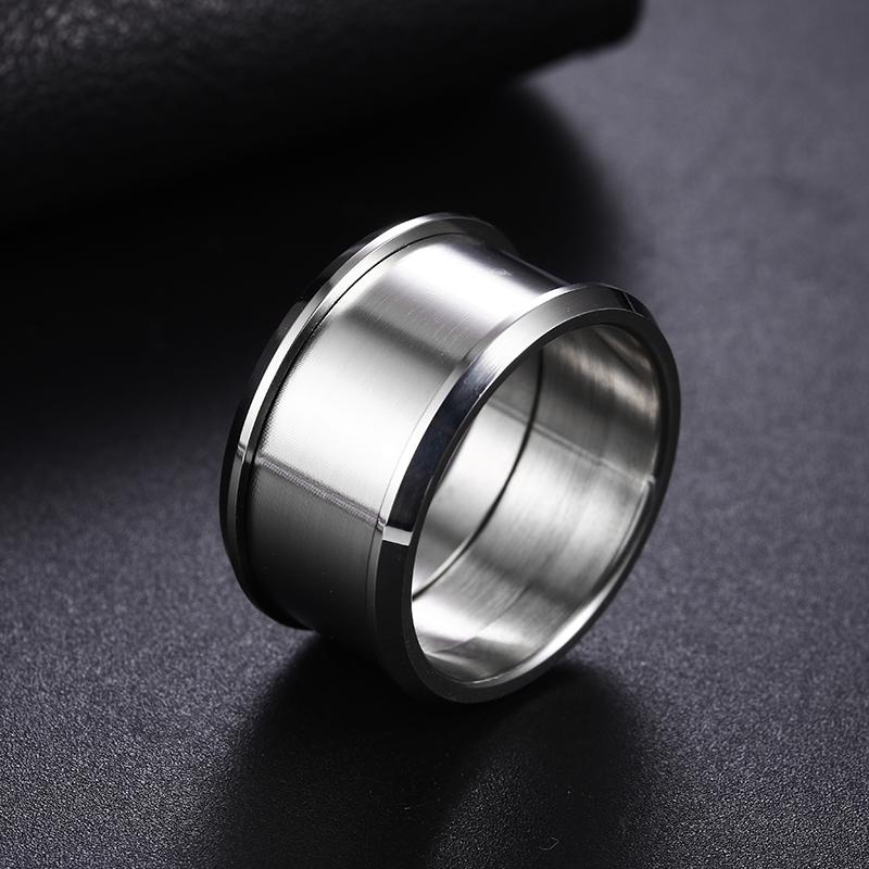 Handgefertigtes Cooles Ring-Set Metall Rohling Ring DIY Schmuck Geschenkherstellung Zubehör Selbstkreation Edelstahlring
