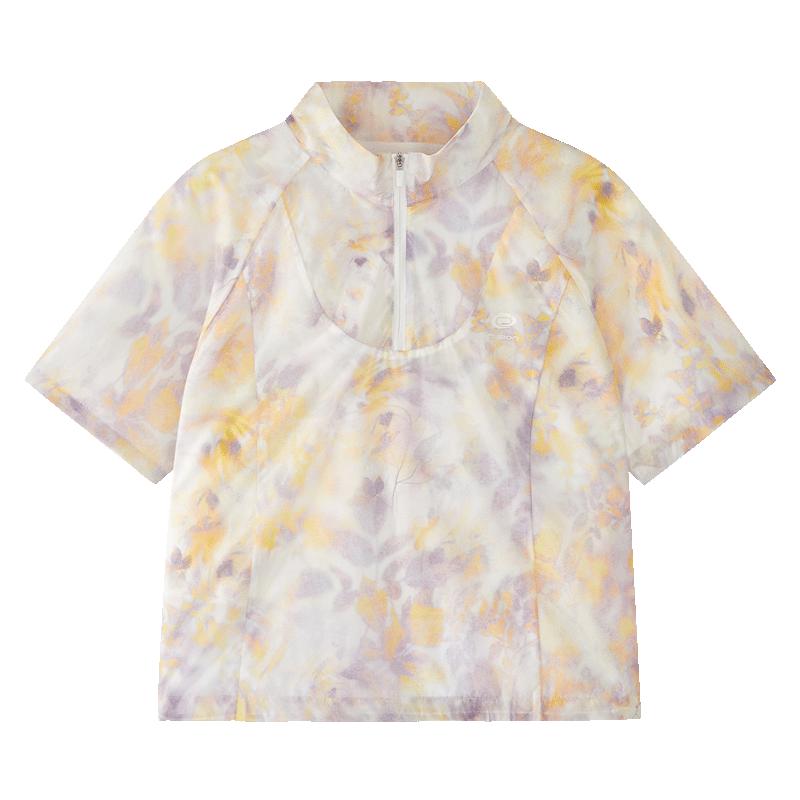 FILA FUSION Zhang Hao Series Women s Loose Tie-Dye Short Sleeve Top XL