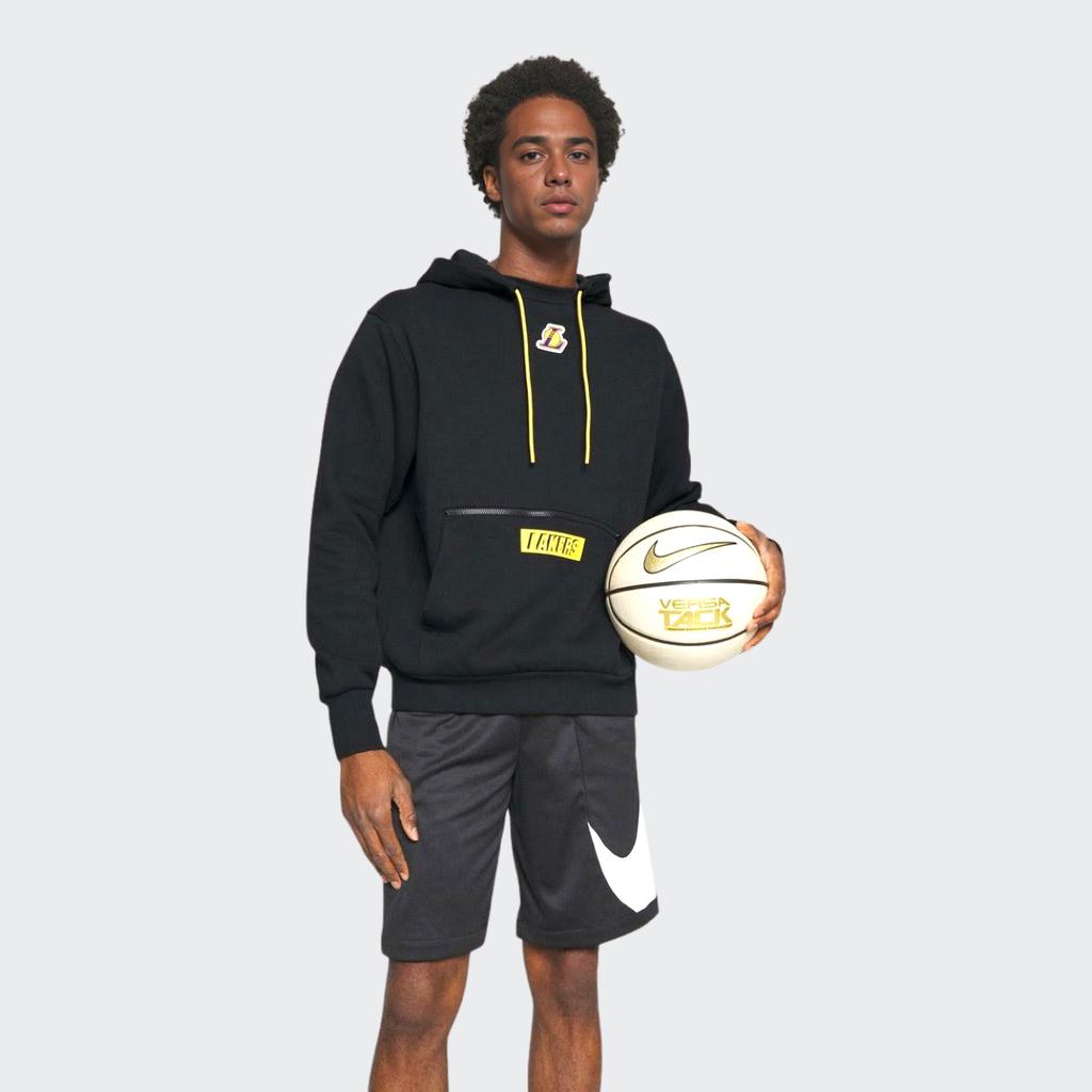 Nike Mikina s kapucí přes hlavu z fleecu s potiskem loga týmu NBA Pánské topy Černá DR2302-010