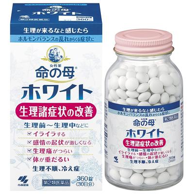 KOBAYASHI Inochi No Haha White Complex for Hormonal Balance In Women (from 20 Years To Menopause), 360 Tablets