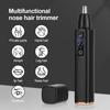 Electric Nose Hair Trimmer Underarm Face Eyebrow Clean Trimmer Mini Hair Clipper 360° Automatic Nose Hair Remover for Men Women