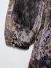 2025 Frühling Damen Europäischer & Amerikanischer Stil Gürtel Bedrucktes Mini-Kleid