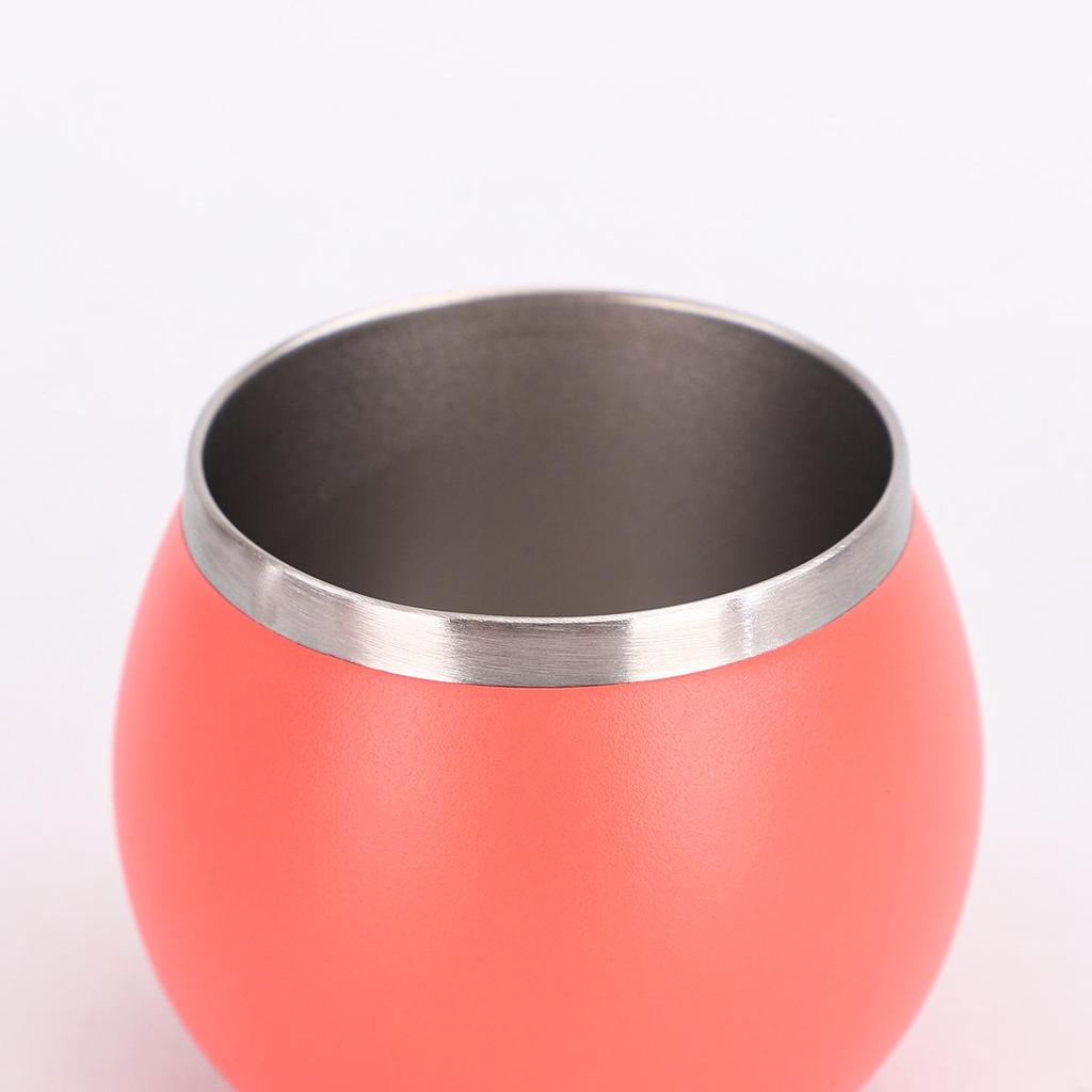 180ml Mini Egg Cup with Straw - Compact 304 Stainless Steel Thermos Cup for Maté