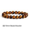 Fashion Tiger Eye Bangles Men 4-12mm Natural Energy Stone Beads Reiki Healing Bracelets for Women Jewelry Pulseras Gift