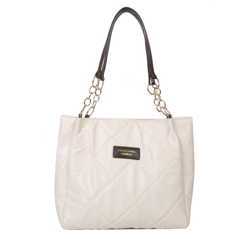 Casual large-capacity bag women's spring new simple shoulder bag fashionable texture tote bag