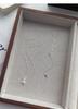 S999 Sterling Silver Freshwater Pearl Percentage Necklace High-End Clavicle Chain Accessory