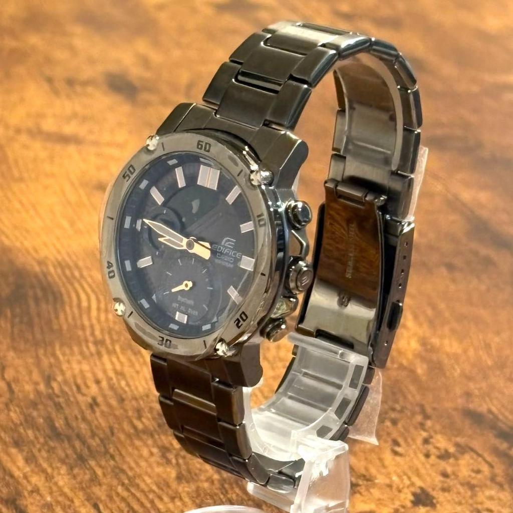Used New CASIO Edifice Bluetooth Men's Watch 10 ATM Water Resistant