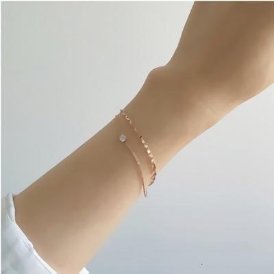 Simple Ball Chain Surgical Steel Allergy-Free Stainless Steel Bracelet Cubic