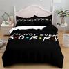 Friends TV Show Bedding Sets Duvet Cover Set With Pillowcase Polyester Double Twin Full Queen King Bedclothes Home Decor