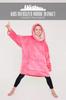 CityComfort Hooded Blanket for Kids Pink Fleece Fluffy Sweatshirt