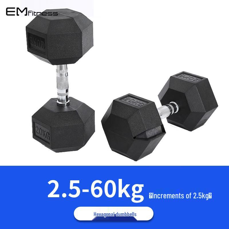 Yimai Rubber-Coated Hex Dumbbell