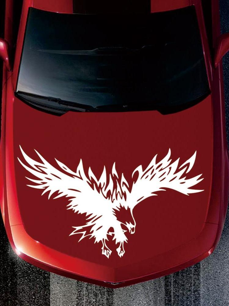LYKX Personality Animal Eagle Car-Styling Car Hood Door Vinyl Decal and Decals Hood Sticker Universal