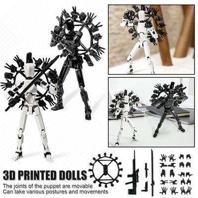 Mobile Doll Set, 3D Printed Titan Robot Mobile Doll, Posable Mobile Doll, Suitable For Collectors, Desktop Decoration