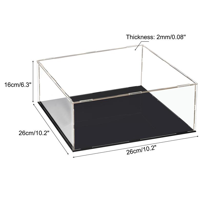 Clear Acrylic Display Case Box Dustproof Storage Countertop Box Protection Showcase Cube Figures Collectibles Model Toy Show Box
