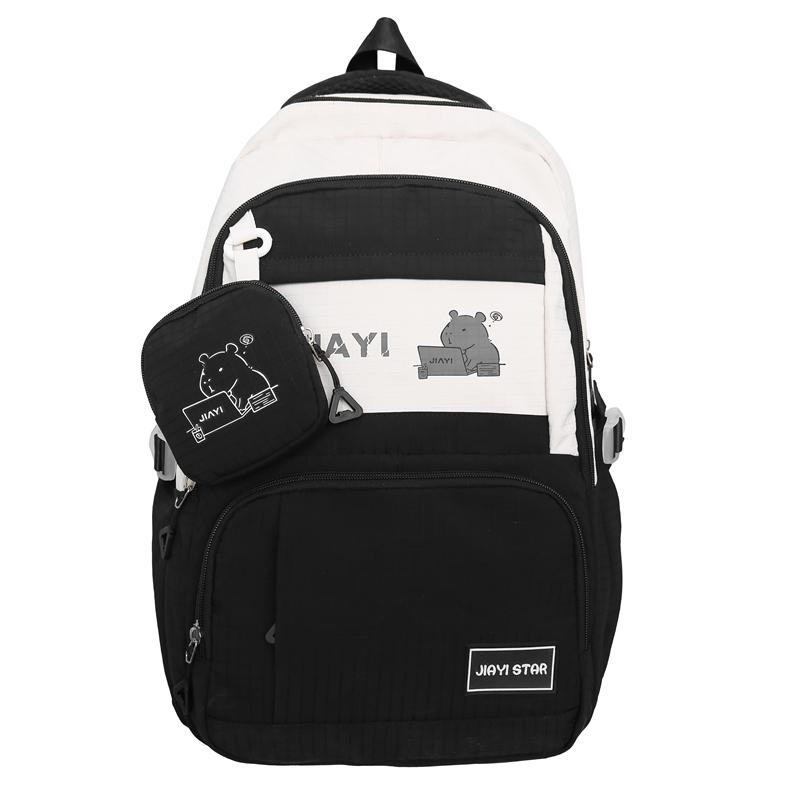 Женский рюкзак с цветными блоками — фото 19