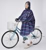 Kawasumi Seisakusho Bike Poncho and White Stripes Navy/Red KW-628NV