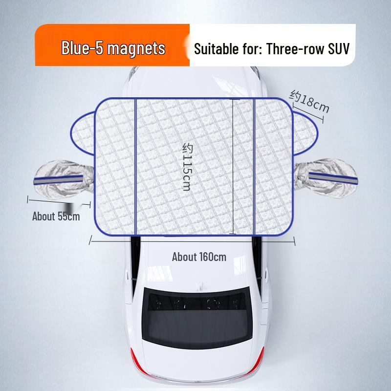 Magnetic Car Sunshade & Snow Cover: Dustproof, Heat Insulation, Sun Protection