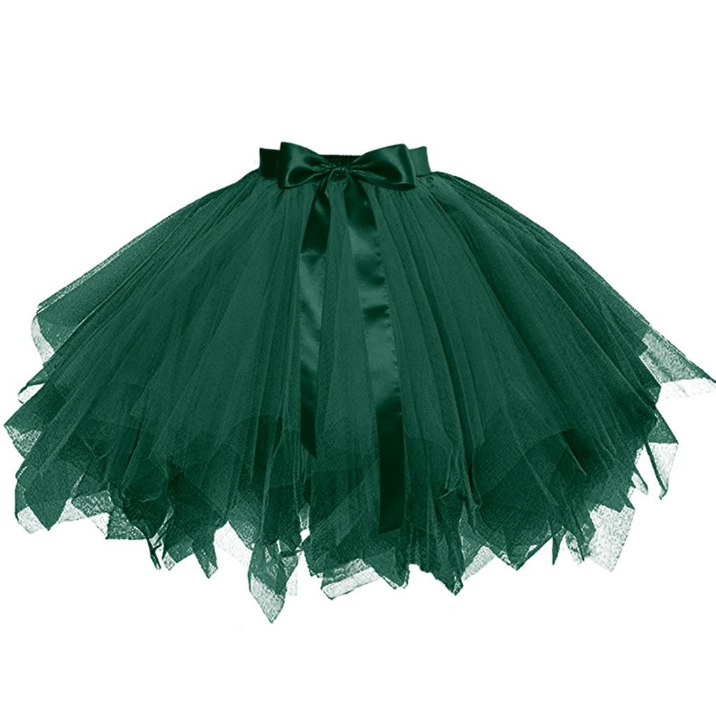 Women's Skirt Boneless Skirt Mesh Lace-Up Skirt