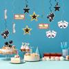 n Musical Party Supplies Decorations 18Pcs The Famous Musical Birthday Foil Ceiling Hanging Swirls Streams for Kids Adult Broadway Musical Lover